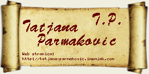 Tatjana Parmaković vizit kartica